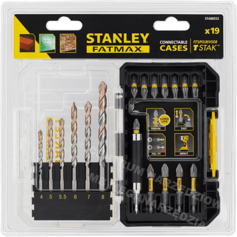 STANLEY Impact STA88552-XJ 19pcs bit set STANLEY Impact STA88552-XJ 19pcs bit set