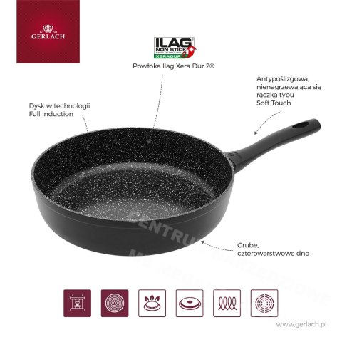 GERLACH Patelnia granitex 20cm aluminiowa ILAG xera dur 2 GERLACH Patelnia granitex 20cm aluminiowa ILAG xera dur 2