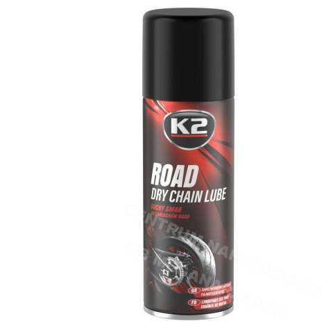 K2 Suchy smar do łańcuchów motocyklowych road 400ml