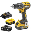 DEWALT Wiertarko-wkrętarka 18V 70/27Nm Li-Ion + 2 x Akumulator 5,0Ah