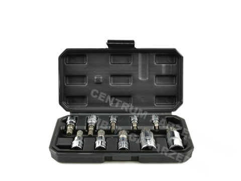 GEKO Zestaw nasadek spline 1/4 3/8 1/2 M4-M18 Zestaw GEKO Zestaw nasadek spline 1/4 3/8 1/2 M4-M18 Zestaw