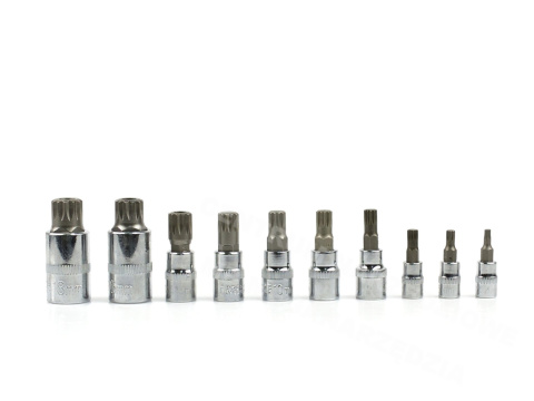 GEKO Zestaw nasadek spline 1/4 3/8 1/2 M4-M18 Zestaw GEKO Zestaw nasadek spline 1/4 3/8 1/2 M4-M18 Zestaw
