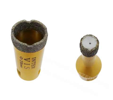 INTER VIS Otwornice diamentowe do gresu 11 szt + Adapter INTER VIS Otwornice diamentowe do gresu 11 szt + Adapter