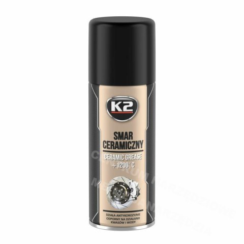 K2 Protects and prevents screw seizing, for abs/asr/esp. ceramic grease 400ml K2 Protects and prevents screw seizing, for abs/asr/esp. ceramic grease 400ml