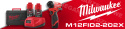 MILWAUKEE Impact Driver 170Nm 2x 2.0Ah Battery + M12FID2-202X Charger