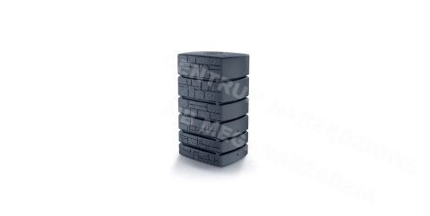 PROSPERPLAST Pojemnik na deszczówkę Tower Stone 500L antracyt PROSPERPLAST Pojemnik na deszczówkę Tower Stone 500L antracyt