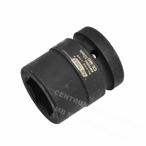 AWTOOLS Nasadka udarowa sześciokątna 1" krótka 33mm BLACK LINE AWTOOLS Nasadka udarowa sześciokątna 1" krótka 33mm BLACK LINE