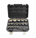 AWTOOLS Zestaw nasadek spline 21el. 12-kąt. BLACK LINE
