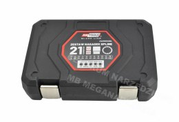 AWTOOLS Zestaw nasadek spline 21el. 12-kąt. BLACK LINE
