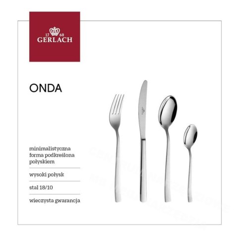 GERLACH Zestaw sztućców Onda 24 szt. GERLACH Zestaw sztućców Onda 24 szt.