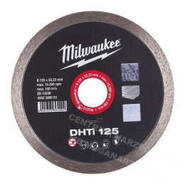 MILWAUKEE Tarcza tnąca diamentowa do ceramiki 125mm x 22,23 mm DHTi